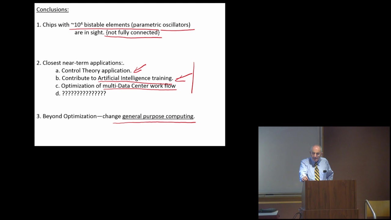 Eli Yablonovitch:Physics does Constrained Optimization (for Free); A New Approach Toward Computation