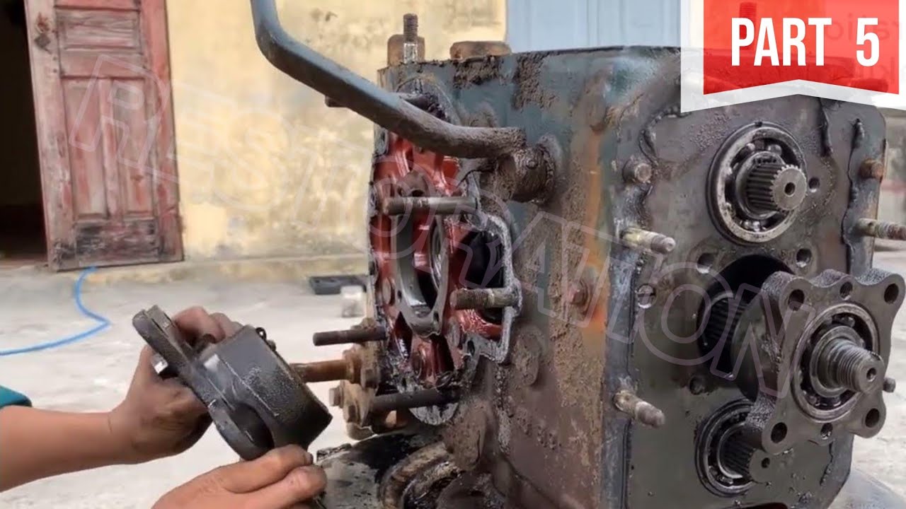 KUBOTA L1802 Tractor Restoration | Restore the rear axle VISAI gearbox of the kubota l1802 tractor