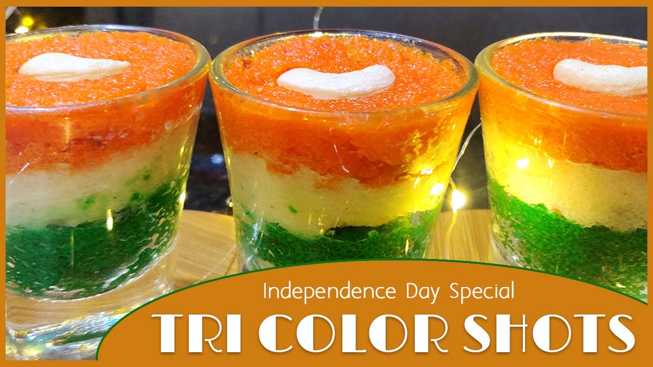Tricolor Shots | Food Cart | Independence Day Special | Sweet Dish