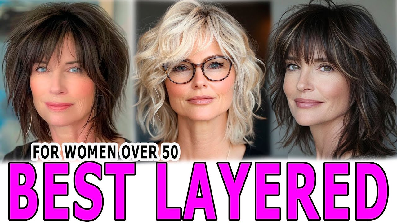 Best Layered Haircuts For Women Over 50 With Different Hair Volumes