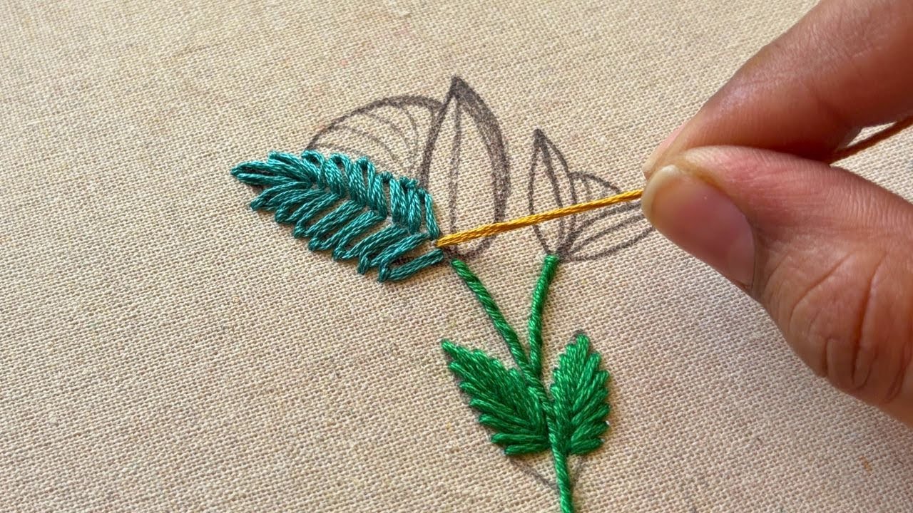 Latest flower embroidery design|hand embroidery design flowers|embroidery stitches by hand