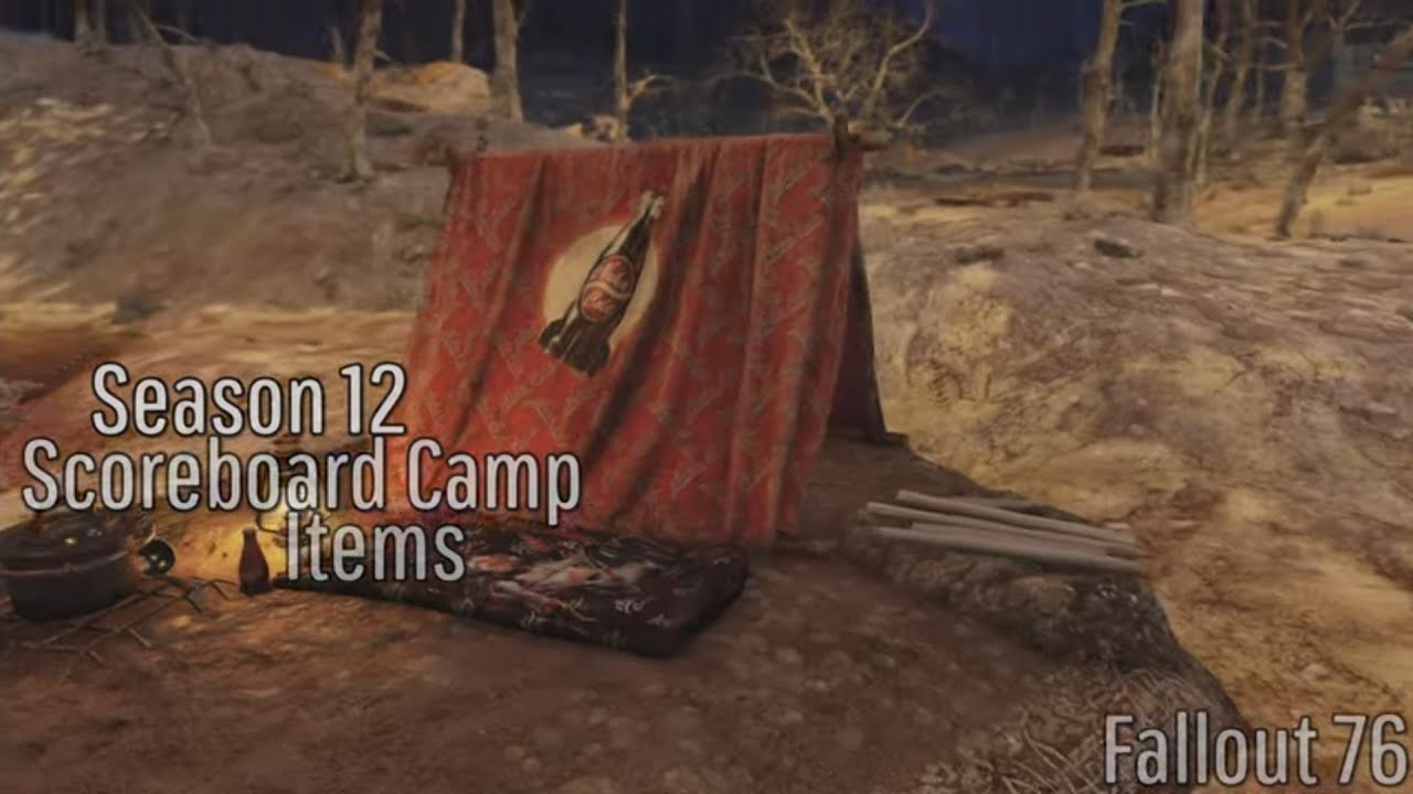 Fallout 76 Season 12 Scoreboard Camp Items