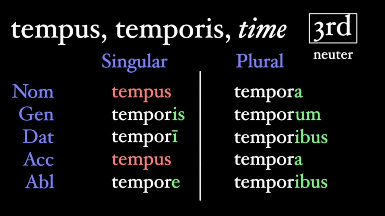 The Neuter Third Declension