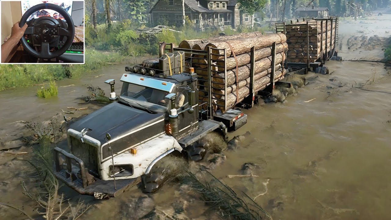 This Route is NO JOKE! Medium Logs Through the Wild Mud Roads!