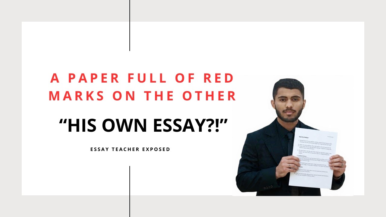 He Marked His Own Published Essay Wrong 😳