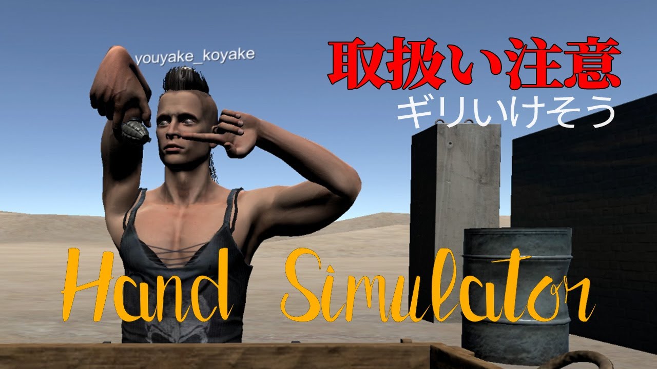 手榴弾の使い方が分からん！【Hand Simulator】Grenade Spam