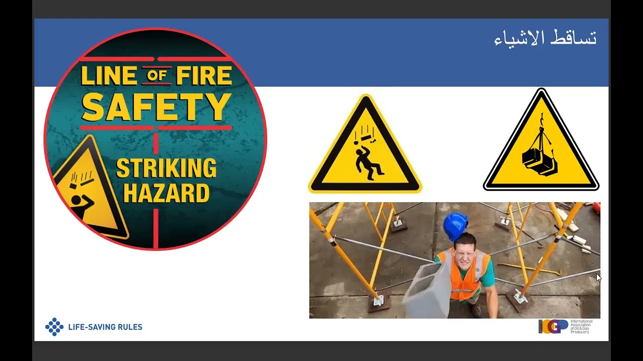 قواعد الحفاظ على الحياة في مجال البترول.Life Saving Rules..وشرح تفصيلي لل Line of fire وأمثلة عليه