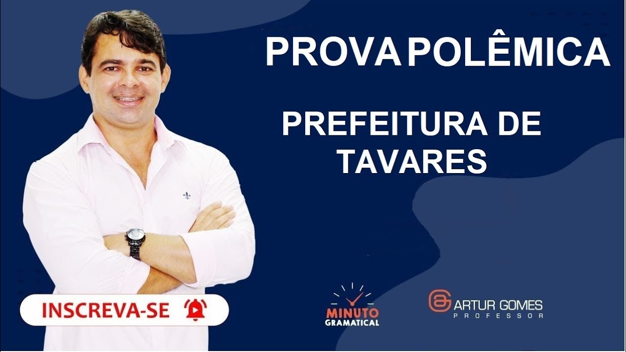 CPCON | PROVA DA PREFEITURA DE TAVARES