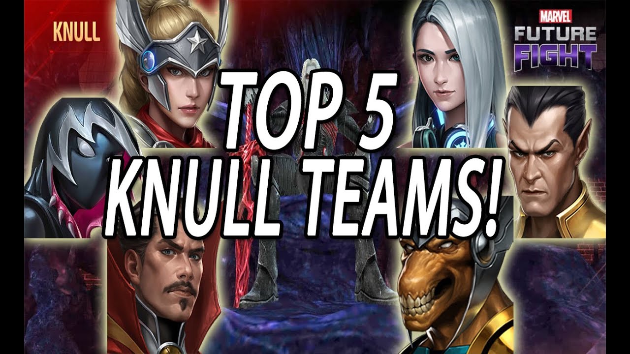 KNULL WORLD BOSS LEGEND!! TOP 5 TEAMS & 5 DAILY CLEARS I Marvel Future Fight
