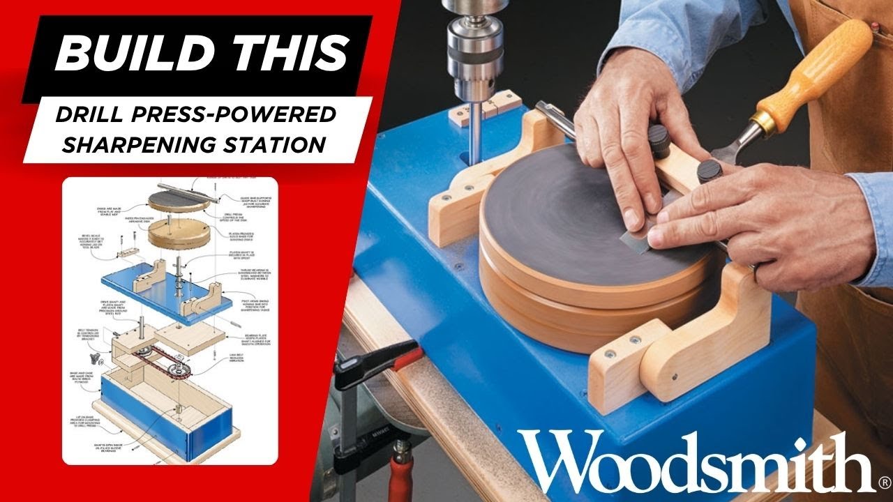 Scary Sharp Tools on a DIY Drill Press Powered Sharpener!