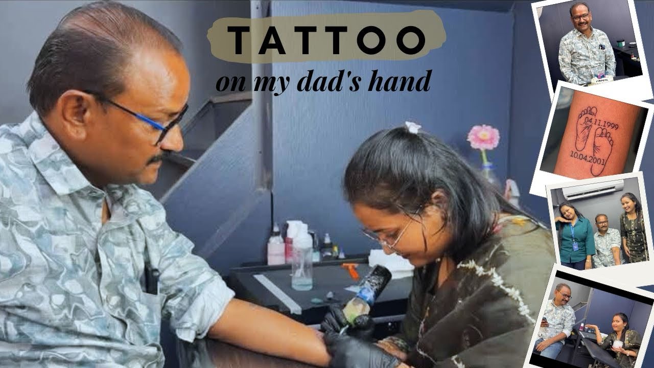 Tattoo on dad’s hand | tattoo | Pappa love | for daughters