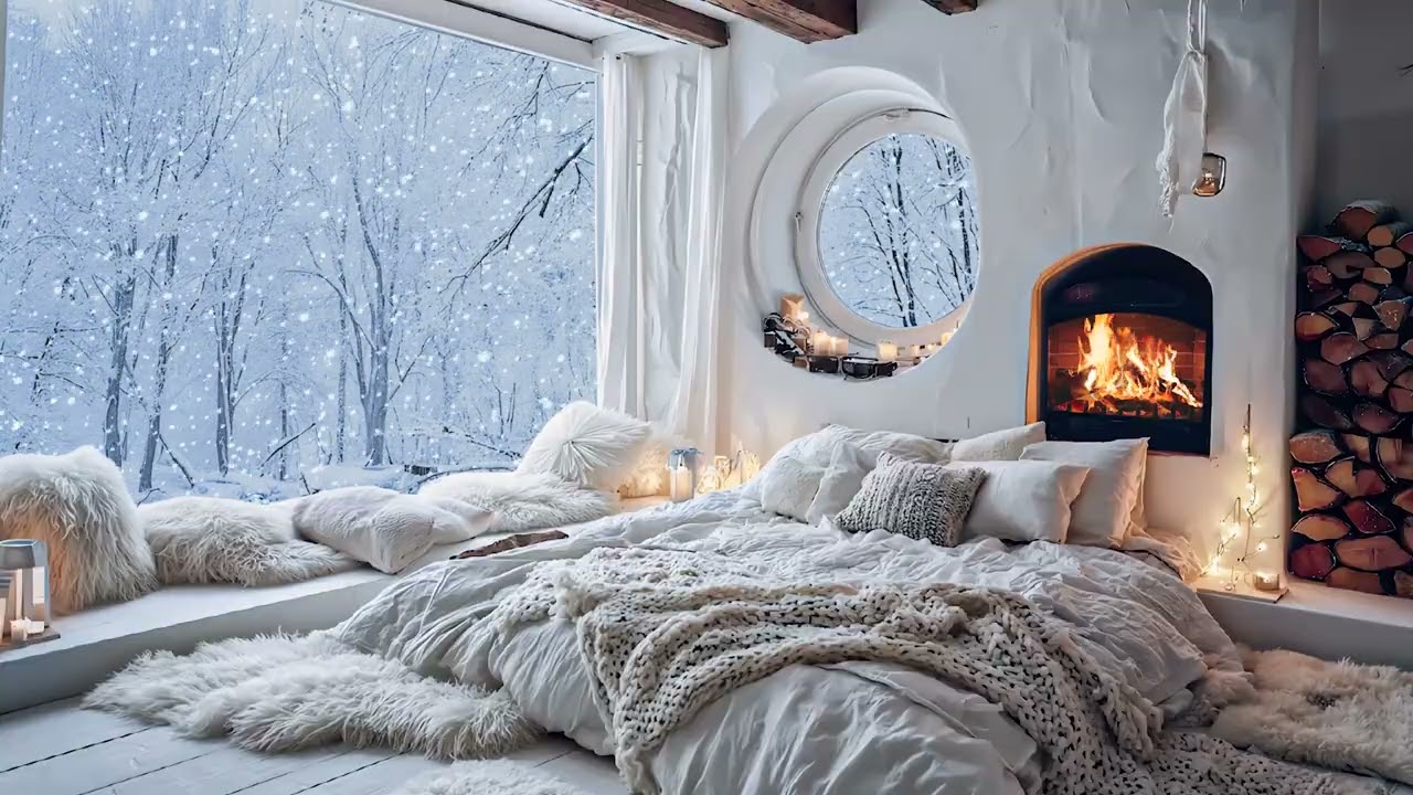 Cozy Piano Fireplace Lounge | Soft Piano Melodies & Warm Fire Sounds for Calm, Study, and Focus