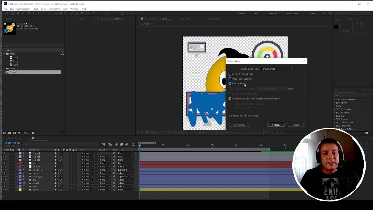 Создаём коллект в After Effects