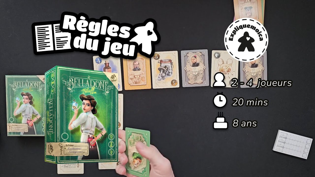 🫙 BELLADONE BLUFF🃏 règle du jeu #lubee