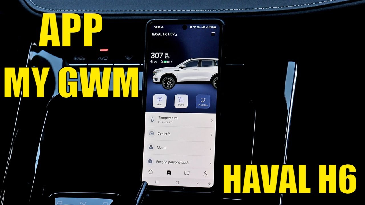 Aplicativo My GWM - Comandos para o Haval H6 pelo smartphone