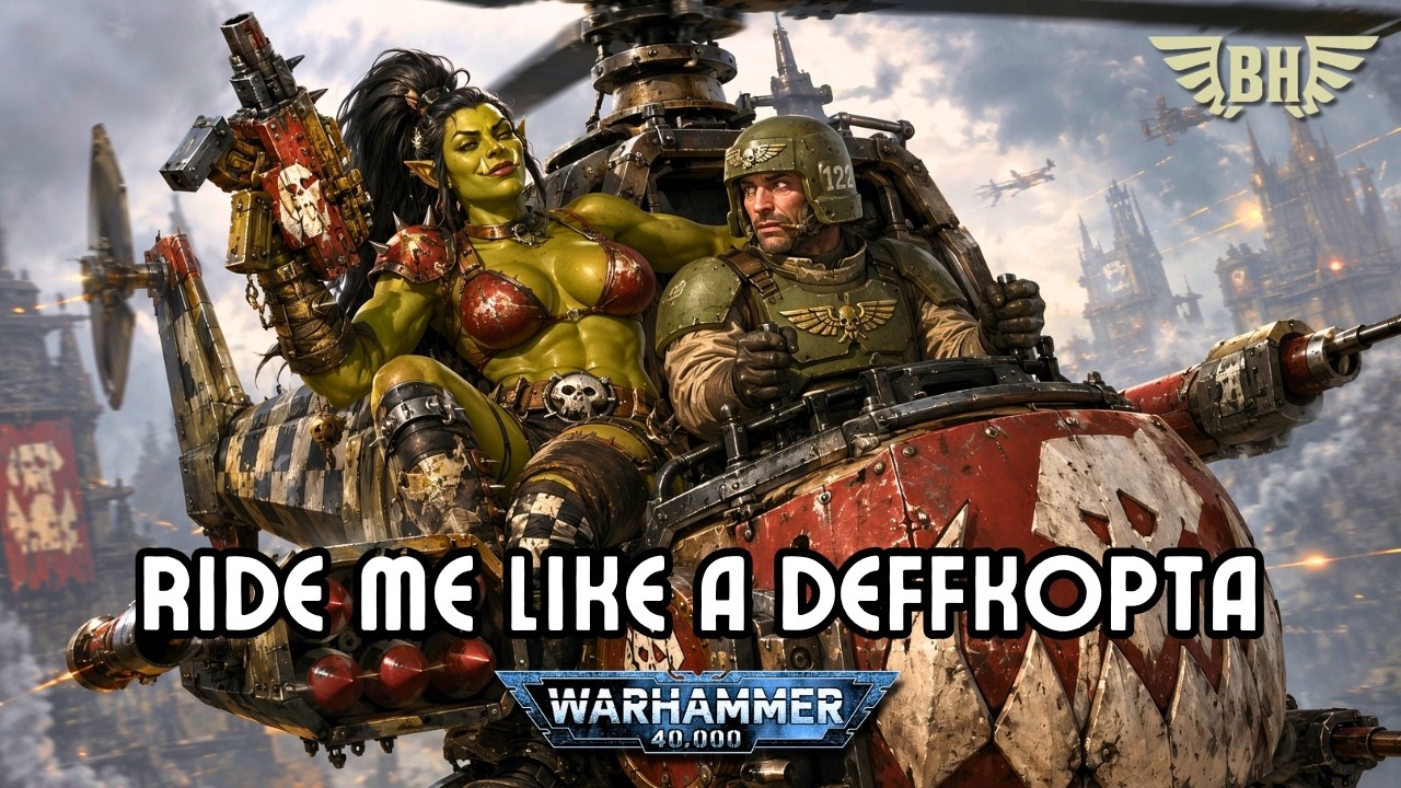 Ride Me Like A Deffkopta - a 80s inspired romantic rock song | Garrie x Female Ork | Warhammer 40K