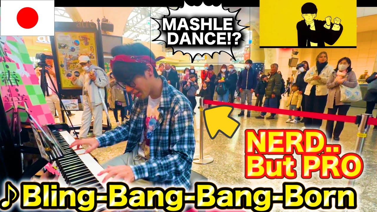 Public Piano|Bling-Bang-Bang-Born in Japan public piano MASHLE OP Cover