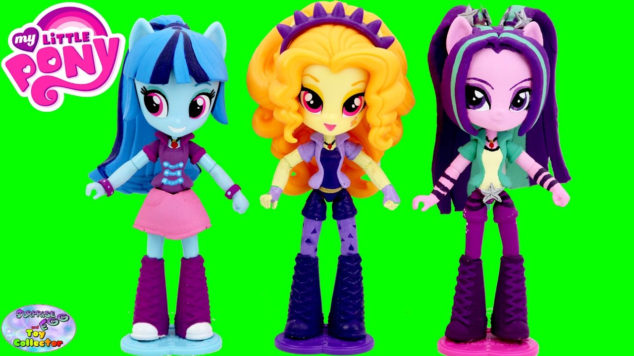 My Little Pony Equestria Girls Minis The Dazzlings Cubeez Cubes Surprise Egg and Toy Collector SETC
