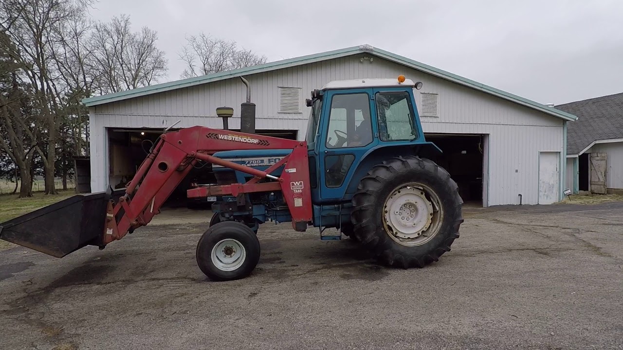 Ford 7700 Tractor, Westendorf TA-46 Front Loader, Auction Sale, Absolute