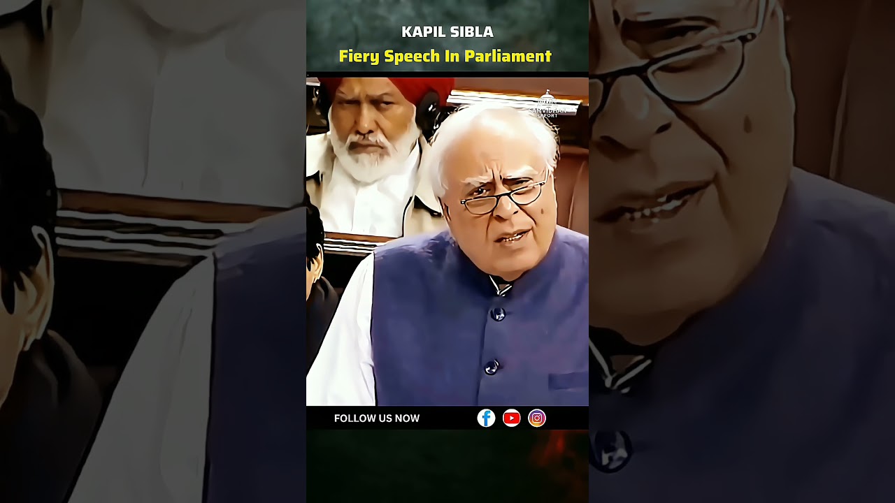 Kapil Sibal Openion Remark's In Parliament 😱 #shorts #parliament