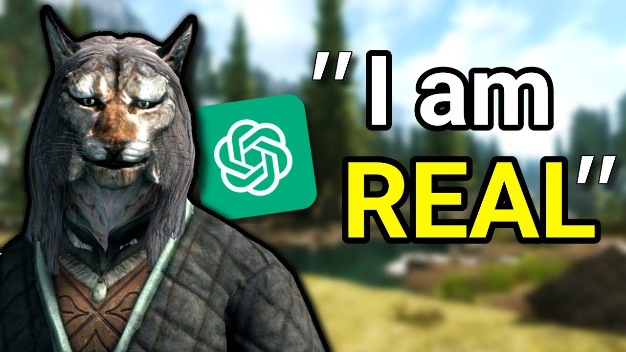 Skyrim VR but all NPC's ai use CHATGPT