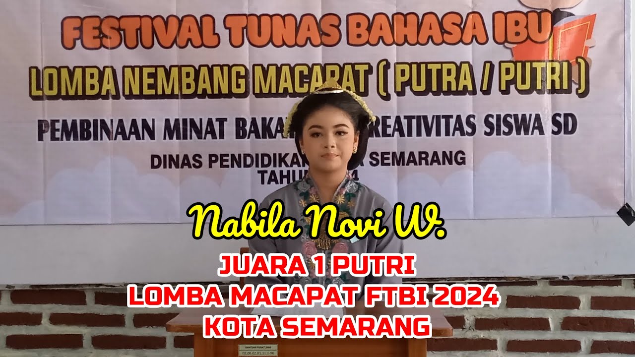 JUARA 1 MACAPAT FTBI KOTA SEMARANG 2024 || SDN WONOTINGAL