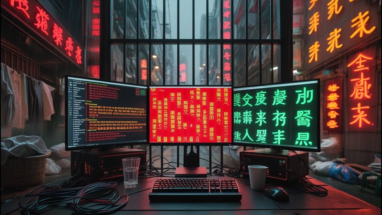 Kowloon Shadow Protocol 🌃 Hong Kong Cyberpunk Deep Work | Noir Coding Session