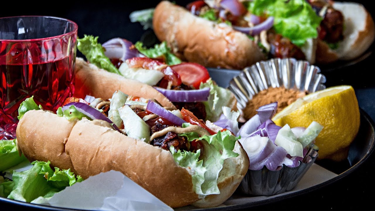 Sweet Potato Cabbage Hot Dogs | Vegan Hot Dog Recipe | Weekday Lunch