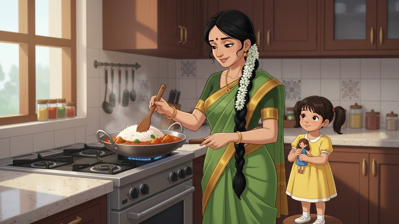 A Peaceful Life ❤️ Indian Mom & Daughter | Heart Touching Ghibli Style Emotional Story