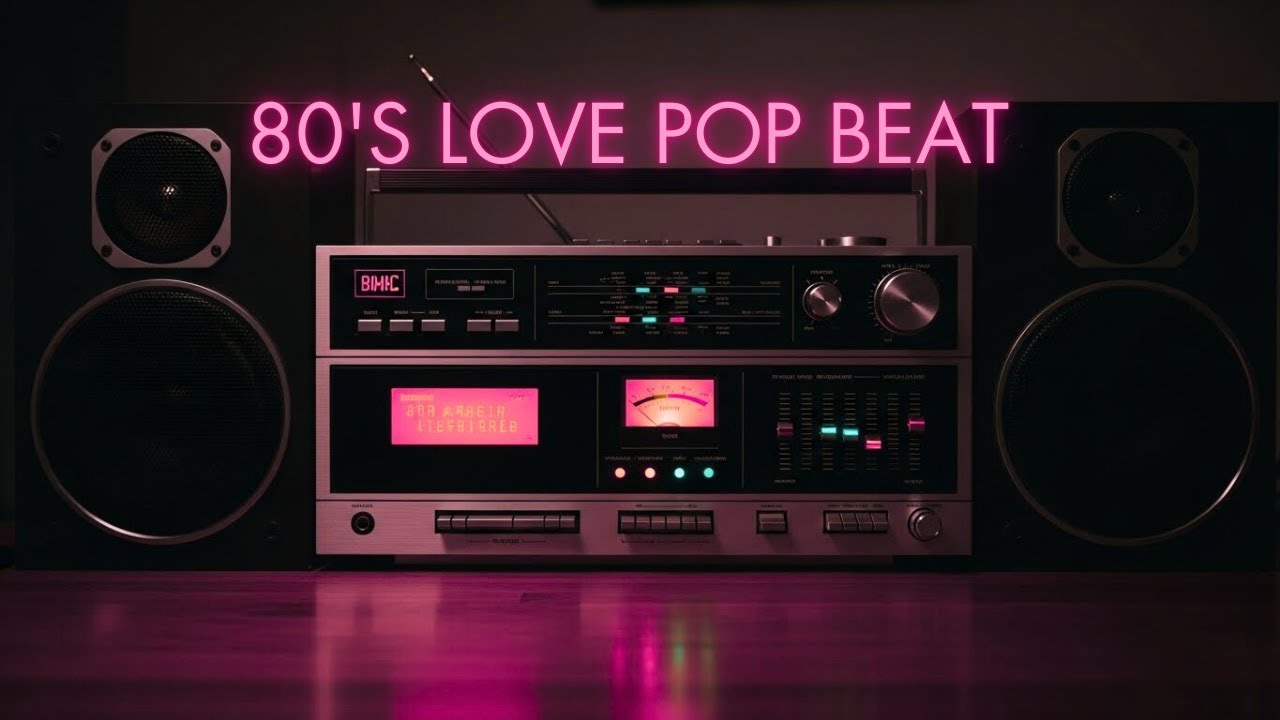 80s Love Pop Beat | Romantic Retro Synth Music for Night Vibes