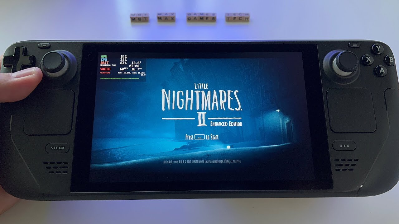 Little Nightmares 2 Enhanced Edition - Steam Deck handheld gameplay (ultra max graphics)