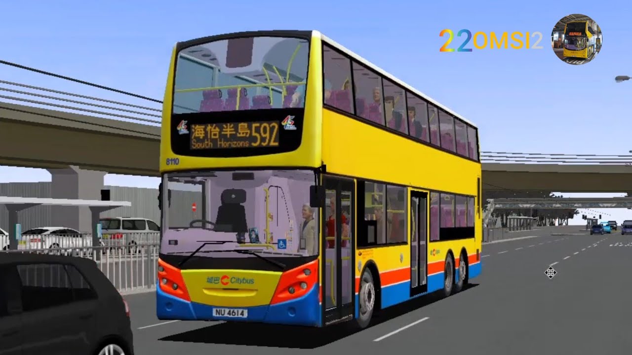 [瘋狂智駕]城巴592 銅鑼灣(摩頓台)→海怡半島 #城巴 #citybus #8110 #智駕勢 