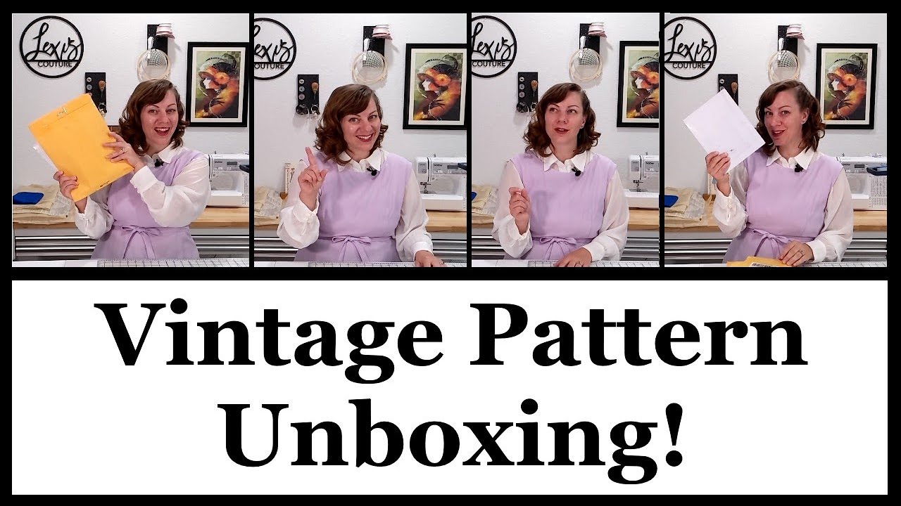 Vintage Pattern Unboxing! #vintagestyle #springfashion #vintagesewing #sewingpatterns