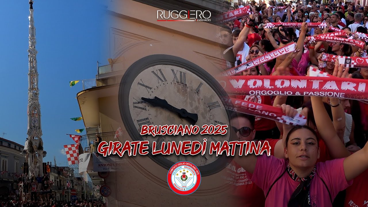 BRUSCIANO 2025 - GIRATE LUNEDÌ MATTINA  - COMITATO ORTOLANO 1875 - PARANZA VOLONTARI 1978 🤍 ❤️