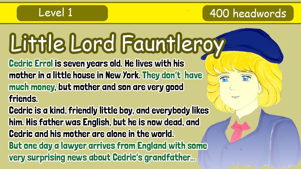 Learn English by Story level 1| Little Lord Fauntleroy | Interesting Story