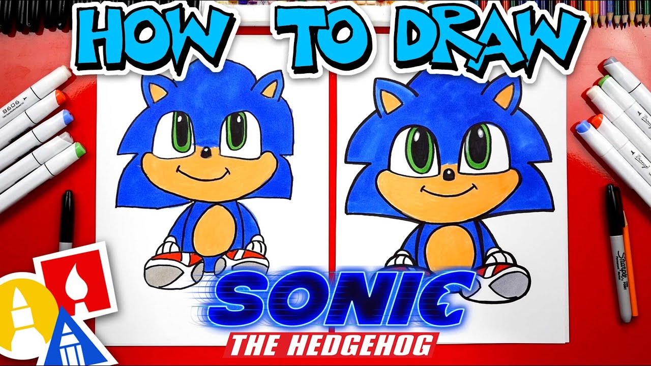 How To Draw Baby Sonic From Sonic The Hedgehog Movie