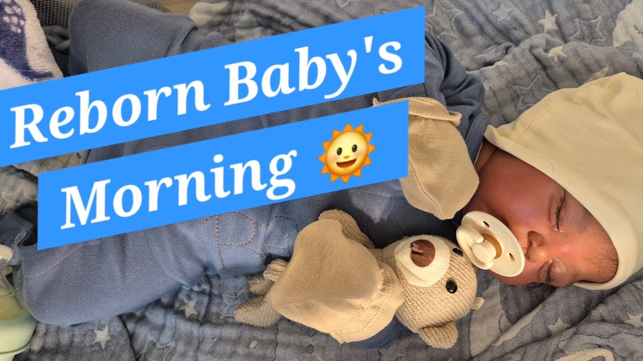 Reborn Baby's Morning 🌞 Baby Bear wakes up fussy and needs a bottle  #rebornroleplay