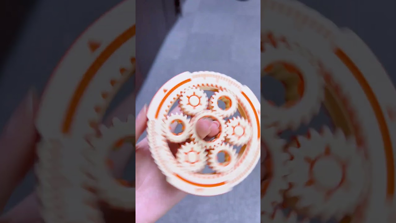 Smooth 3D Printed planetary gear toys #3d #fidgettoys #3dart