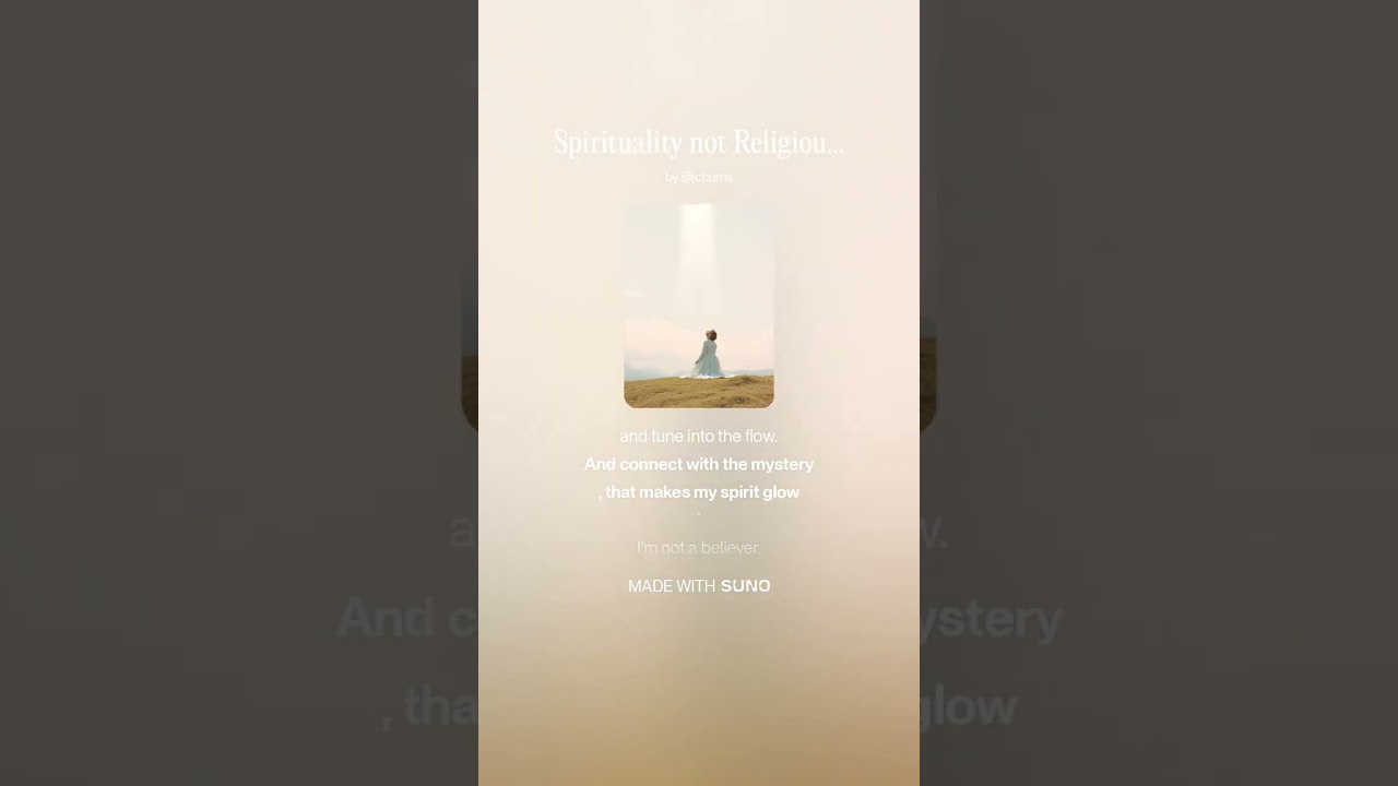 Spirituality not Religiousity