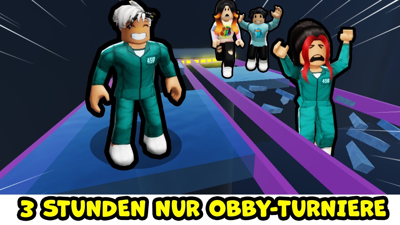 3 STUNDEN NUR ROBLOX OBBY-TURNIERE mit Kaan, Dania, Lena & Tom!