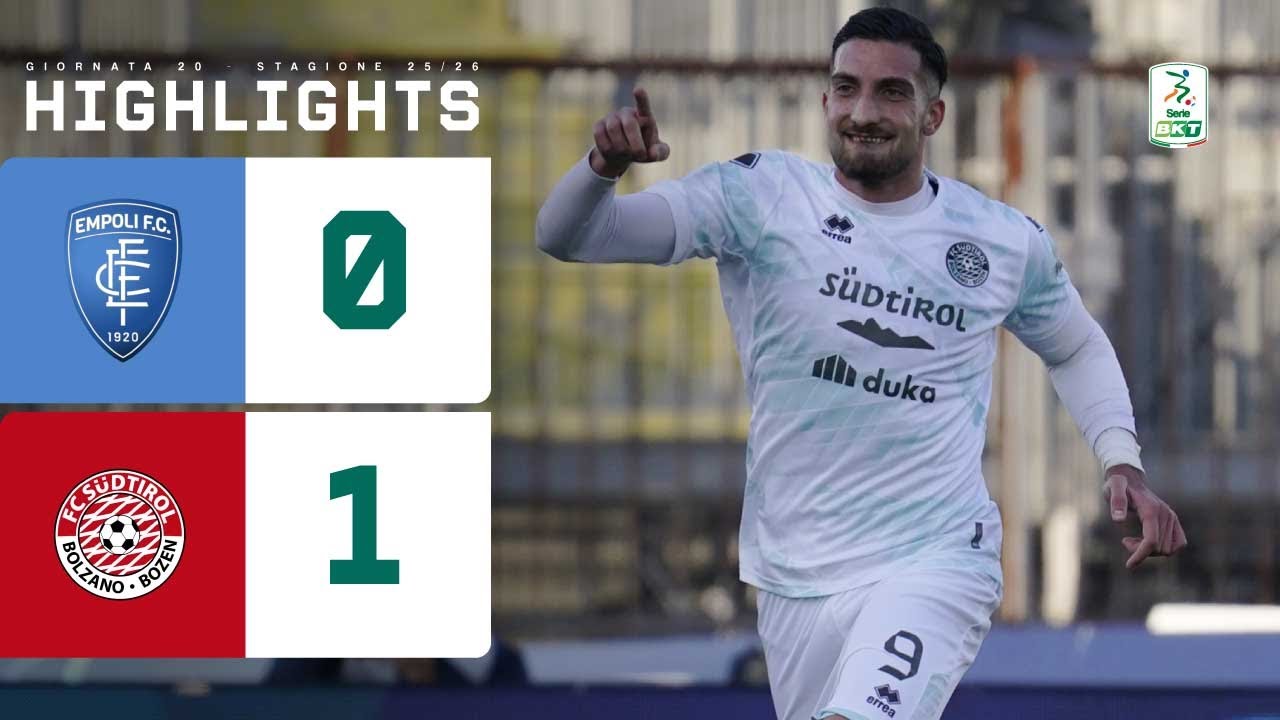 Empoli-S&uuml;dtirol 0-1 | PECORINO fa esultare mister Castori | HIGHLIGHTS Serie BKT