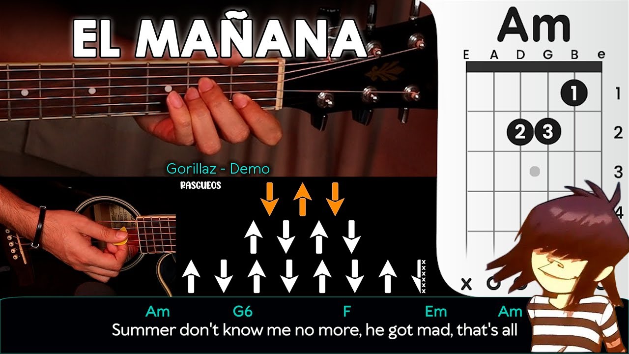 El Mañana - Gorillaz - DEMO (En Guitarra) | CHORDS