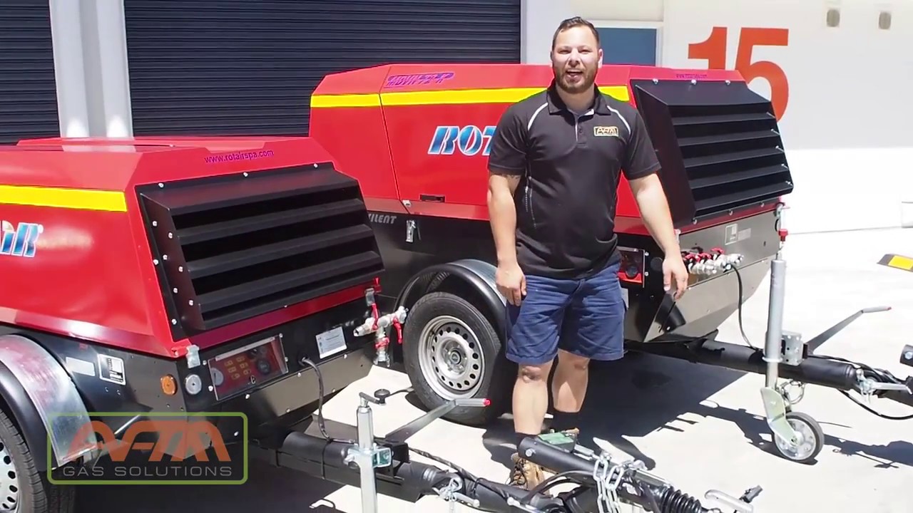 AFM Diesel Portable Rotair Air Compressor
