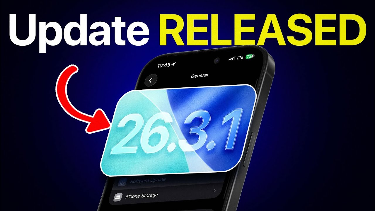 iOS 26.3.1 RELEASED - Do This After You Update!