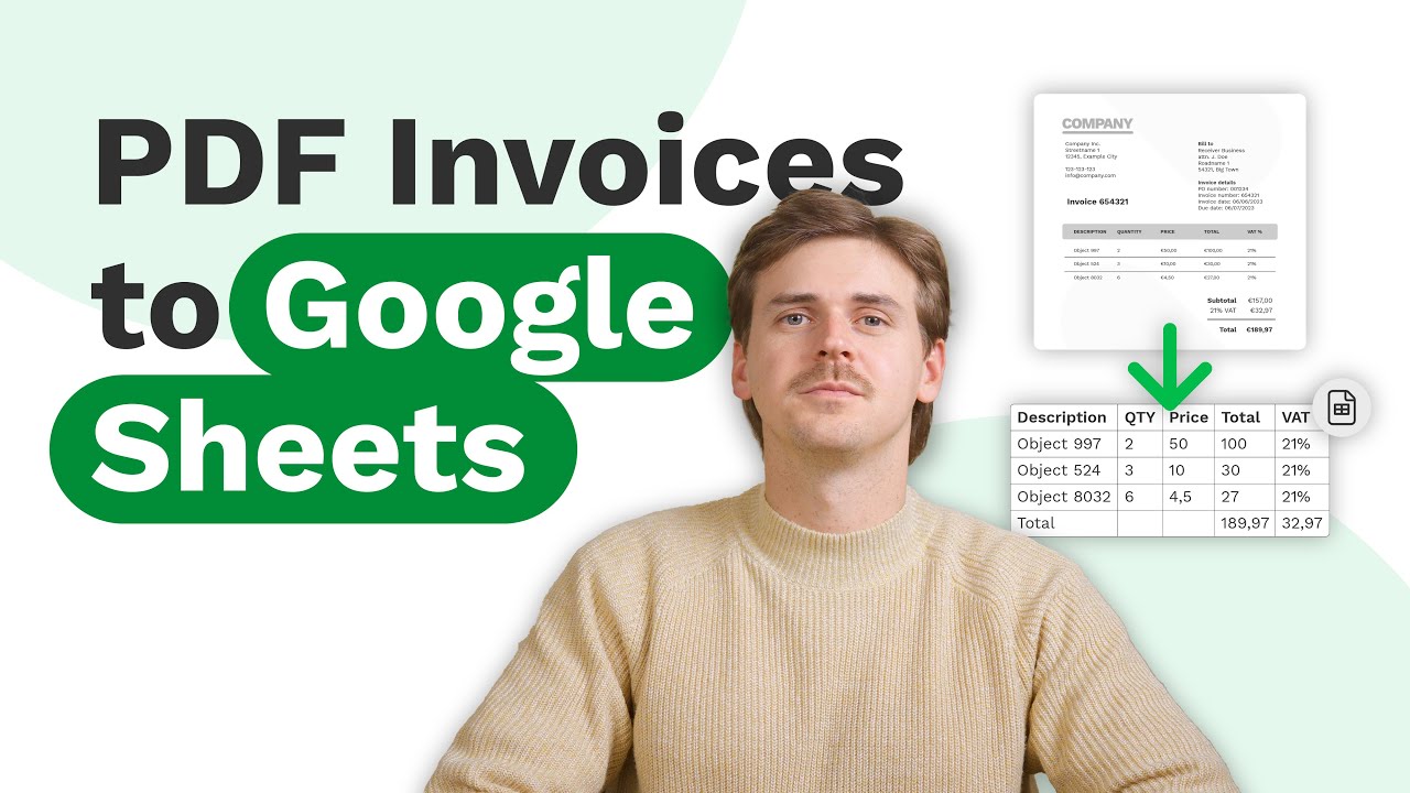 How to Convert PDF Invoices to Google Sheets Automatically