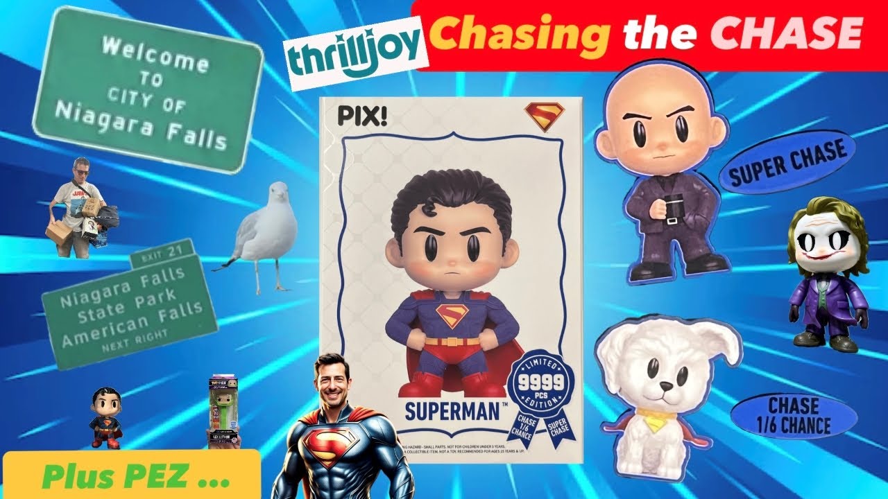 Chasing the Chase | Thrilljoy Superman | PEZ Lex Luthor | Thrilljoy Joker and more ... #newepisode