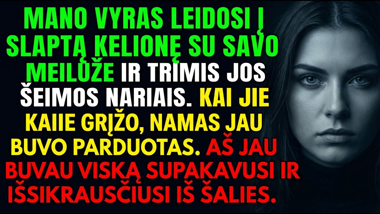 Vyras slapta išvyko su meiluže—grįžęs rado parduotą namą, o manęs nebebuvo