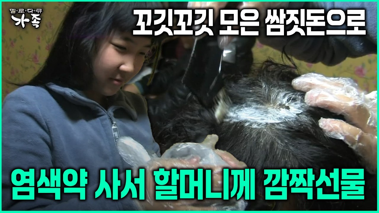 [다큐 &lsquo;가족&rsquo; 154회-6] 꼬깃꼬깃 모은 쌈짓돈으로 염색약 사서 할머니께 깜짝선물