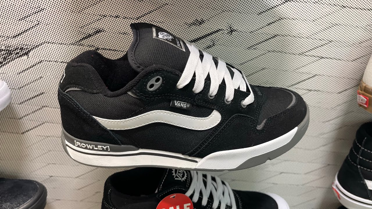 Vans Rowley XLT (Black/ White) - Style Code: VN000D1GBA2-BLK