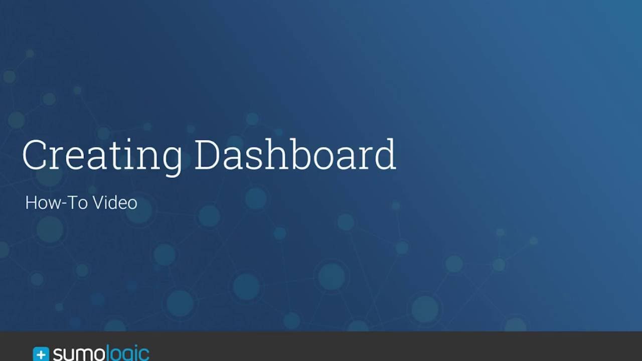 Sumo Logic: Creating Metric Dashboards